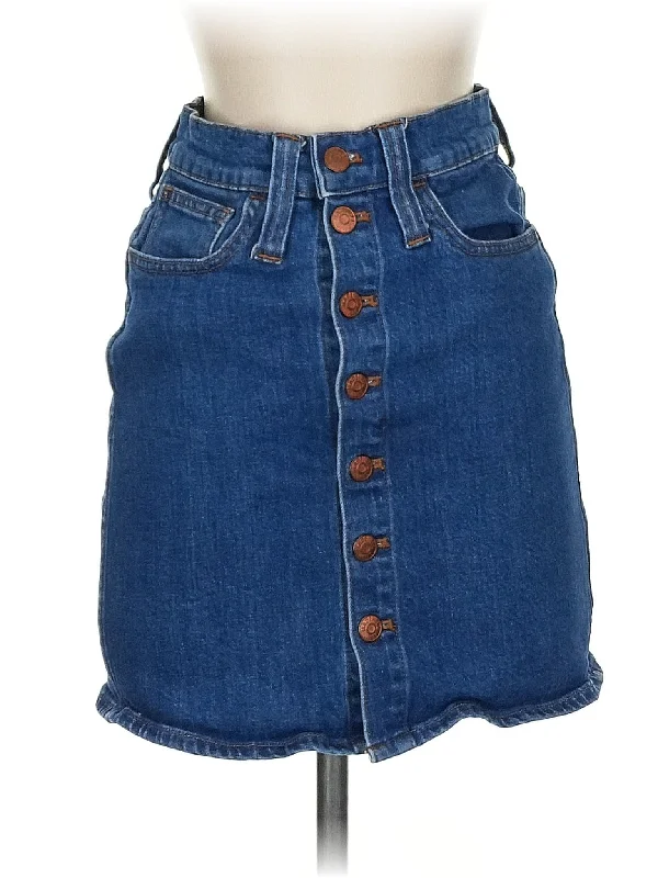 Distressed Denim Skirts for Vintage -Denim Skirt