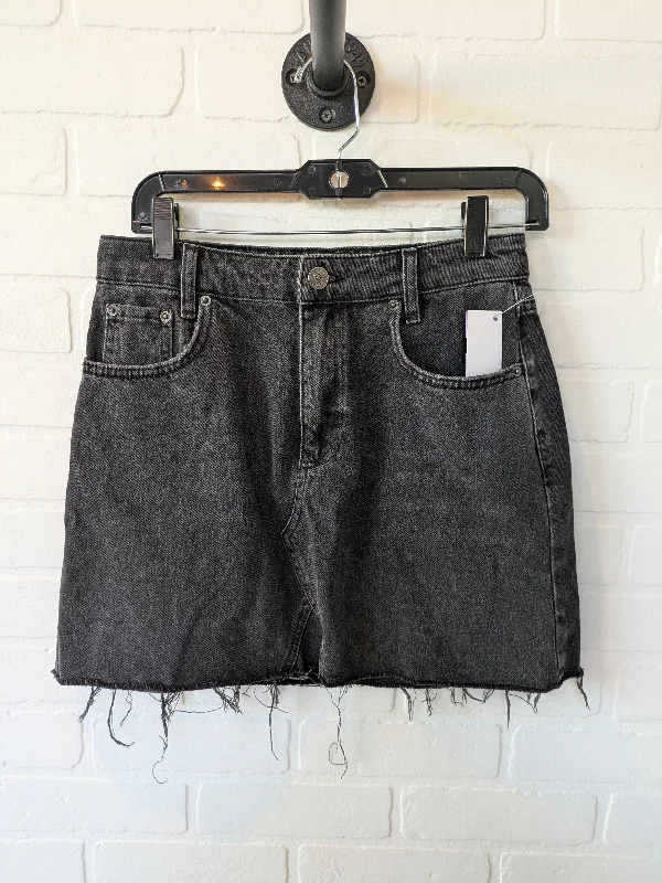 Denim Skirts for Brunch Dates -Black Denim Skirt Mini & Short Bdg, Size 8