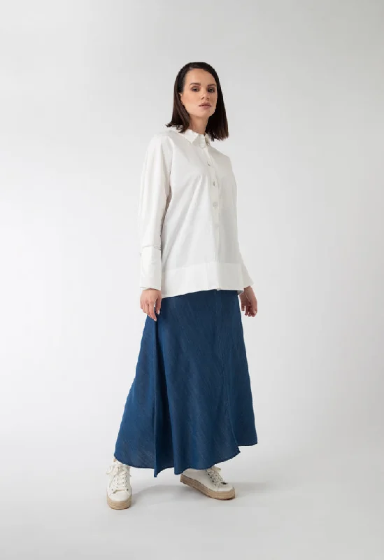 Denim Skirts for Everyday Wear -Circular Long Denim Skirt