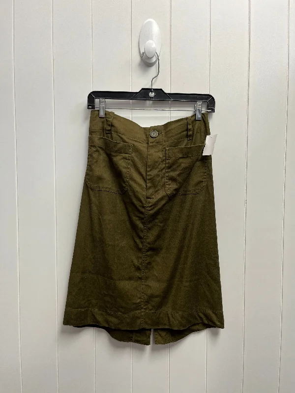 A-line midi skirts for balanced style -Skirt Midi By Maeve In Green, Size: S