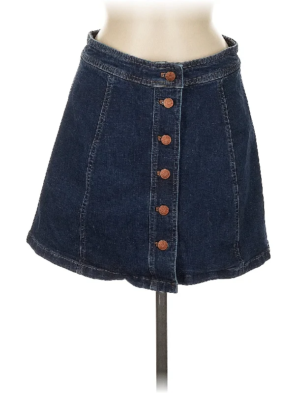 Brown Denim Skirts for Warm -Denim Skirt