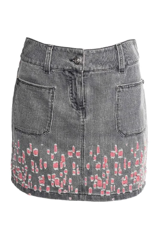 Denim Skirts for Cocktail Parties -[WW39683] Chanel | Denim Skirt