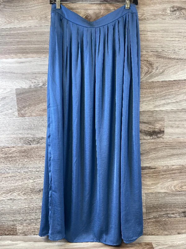 Trendy skirts with asymmetrical hem lines -Skirt Midi By Chicos In Blue, Size: Xs