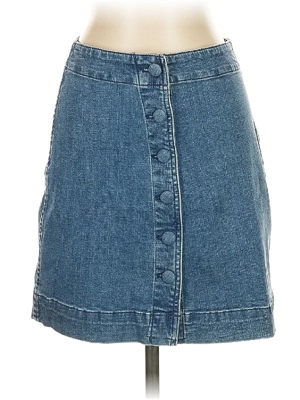 Acid Wash Denim Skirts for Retro -Denim Skirt