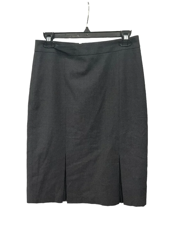 Lightweight linen skirts for breathable wear -Skirt Midi By Ann Taylor In Grey, Size: S