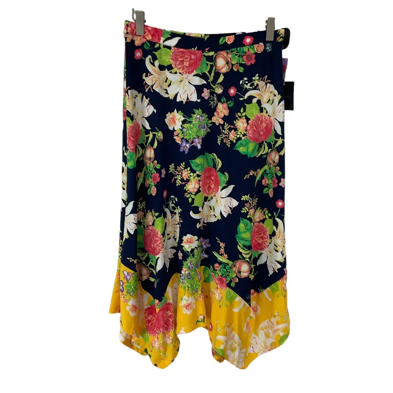 Pleated midi skirts for timeless grace -Floral Print Skirt Maxi Rafaella, Size S