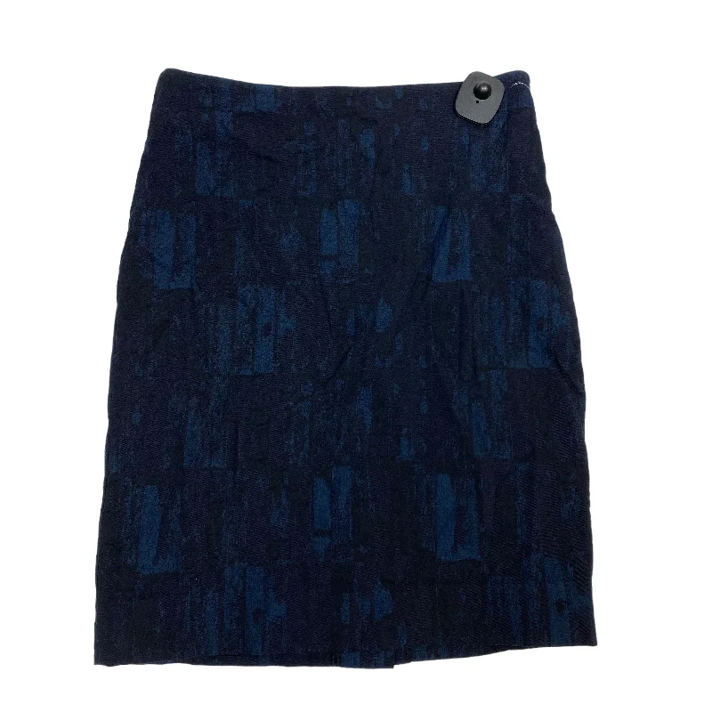 Vintage skirts with 70s-inspired designs -Skirt Mini & Short By Mm.LaFleur In Black & Blue, Size: S