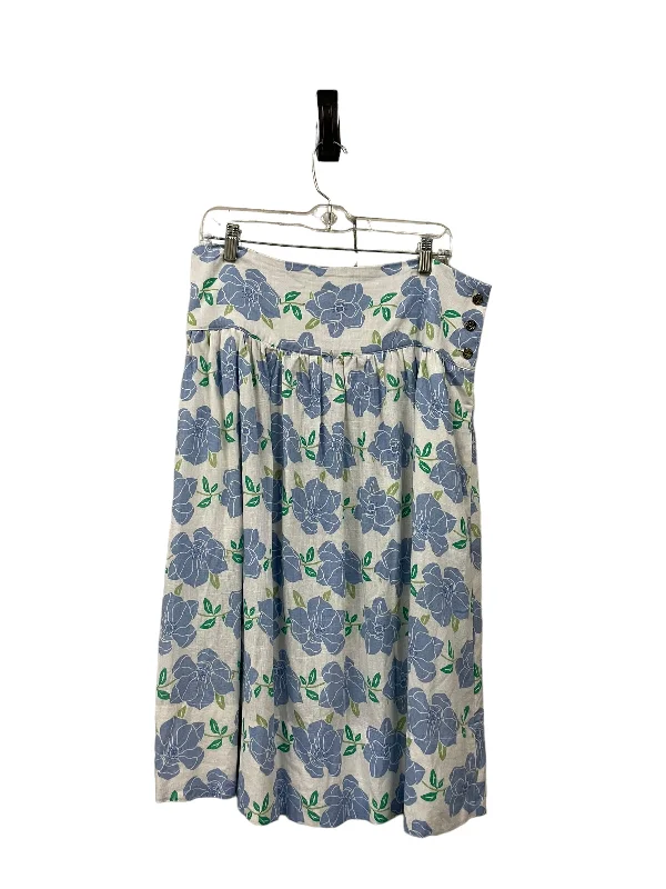 Casual linen skirts for breezy days -Skirt Midi By Draper James In White, Size: L