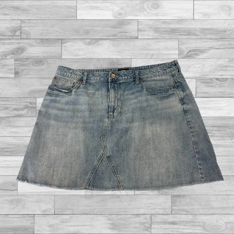 Denim Skirts for Anniversary Dinners -Blue Denim Skirt Mini & Short Gap, Size 18