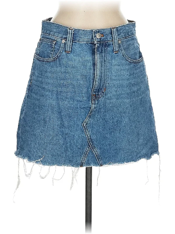 Asymmetrical Denim Skirts for Unique -Denim Skirt