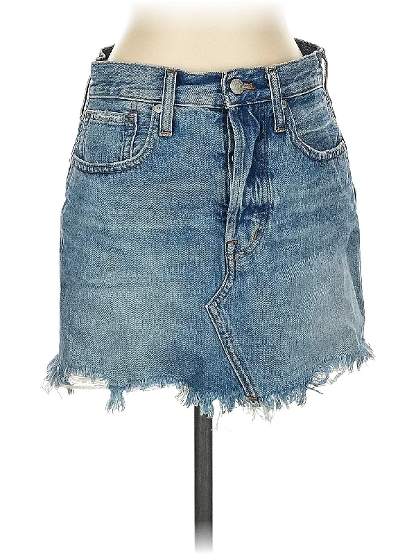 Denim Skirts for Cocktail Parties -Denim Skirt