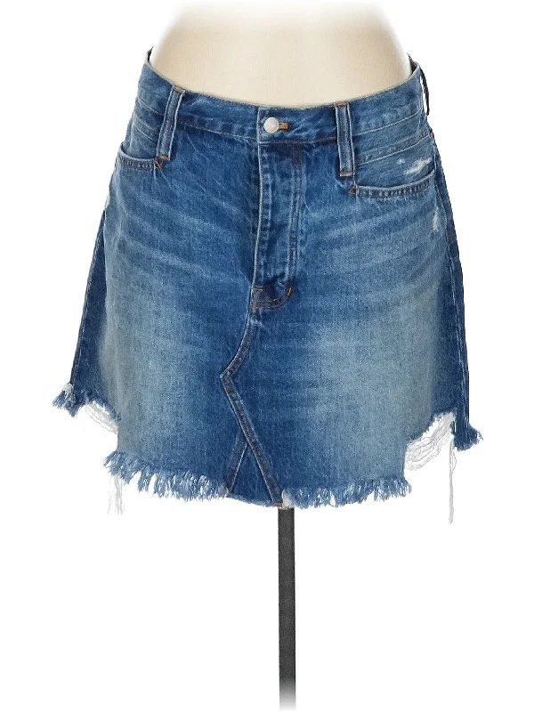 Flowy Denim Skirts for Graceful -Denim Skirt