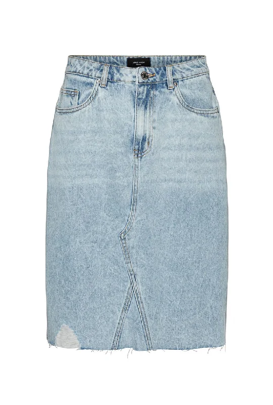 Denim Skirts for Beach Trips -VERO MODA SINE DENIM SKIRT