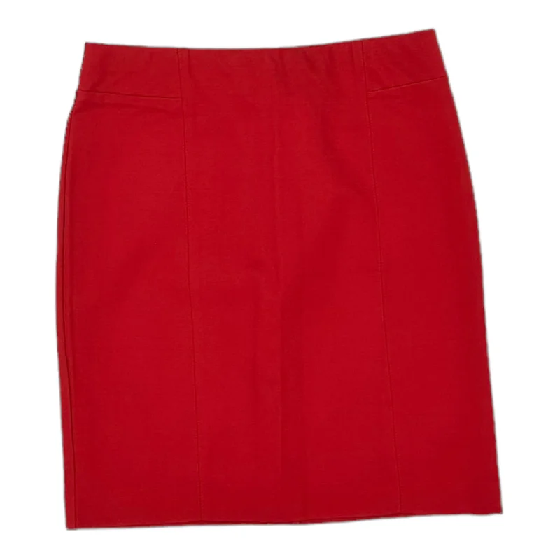 Durable skirts for active lifestyle needs -RED SKIRT MINI & SHORT by J. JILL Size:S