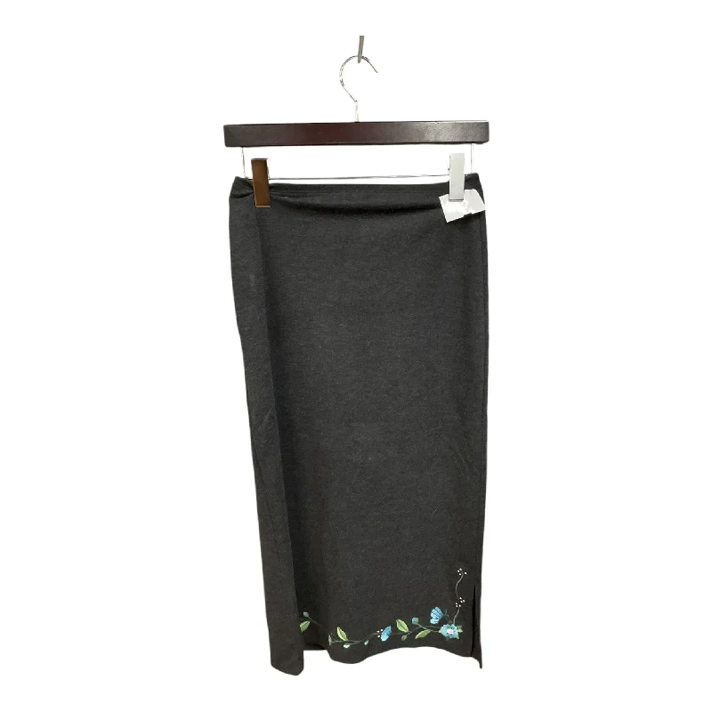 Casual skirts for relaxed weekend lounging -Skirt Midi By Gap In Grey, Size: Xl