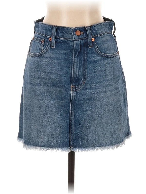 Belted Denim Skirts for Chic -Denim Skirt