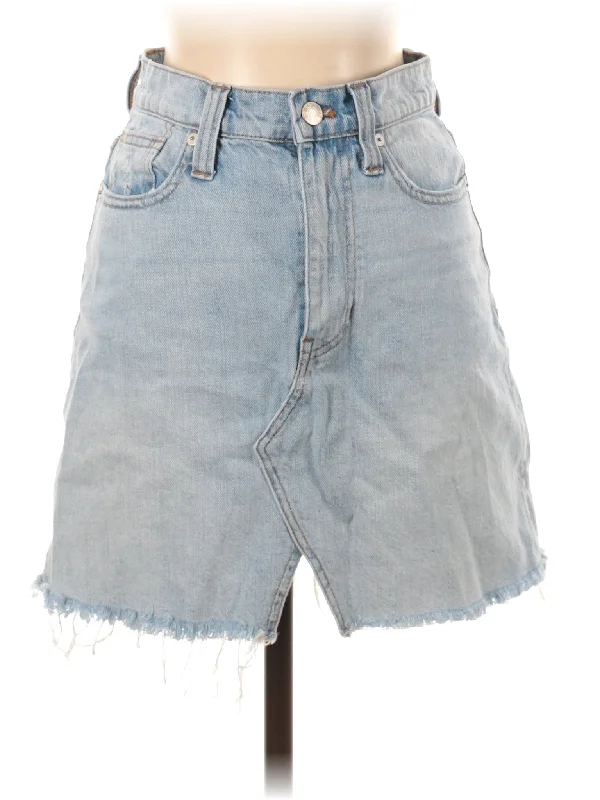 Split Denim Skirts for Stylish -Denim Skirt