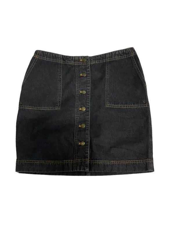 Stiff Denim Skirts for Structured -Blue Denim Skirt Mini & Short Ralph Lauren, Size 8