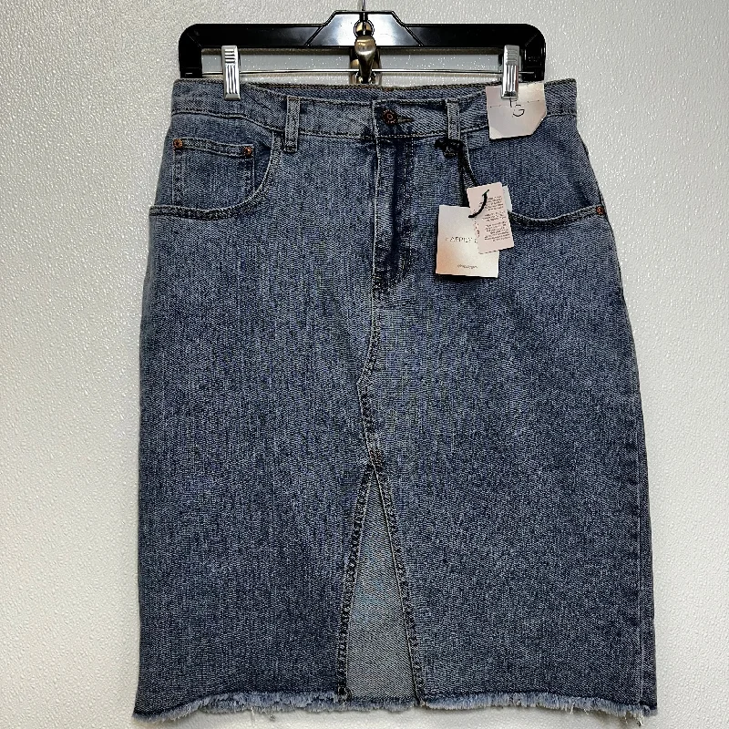 Denim Skirts for Hiking -Denim Skirt Mini & Short Happily Grey, Size M