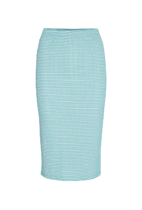 Patterned midi skirts for eye-catching style -VERO MODA MADI JILL STRIPE TUBE SKIRT