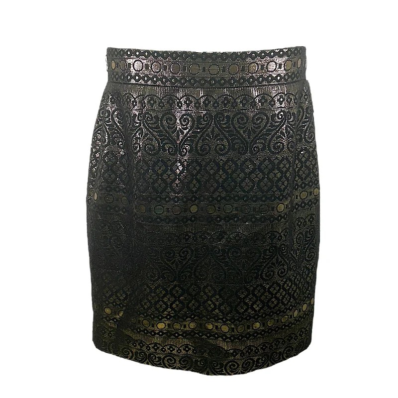 Midi pencil skirts for polished business attire -Tani Skirt in Golden Soirée Antonio Melani, Size 12