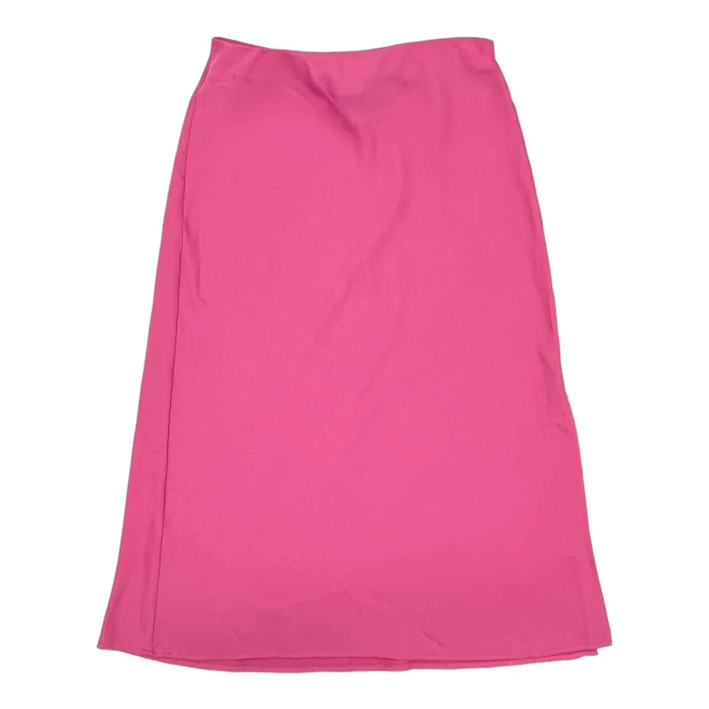 Patterned skirts for artistic standout appeal -PINK SKIRT MIDI by A NEW DAY Size:M