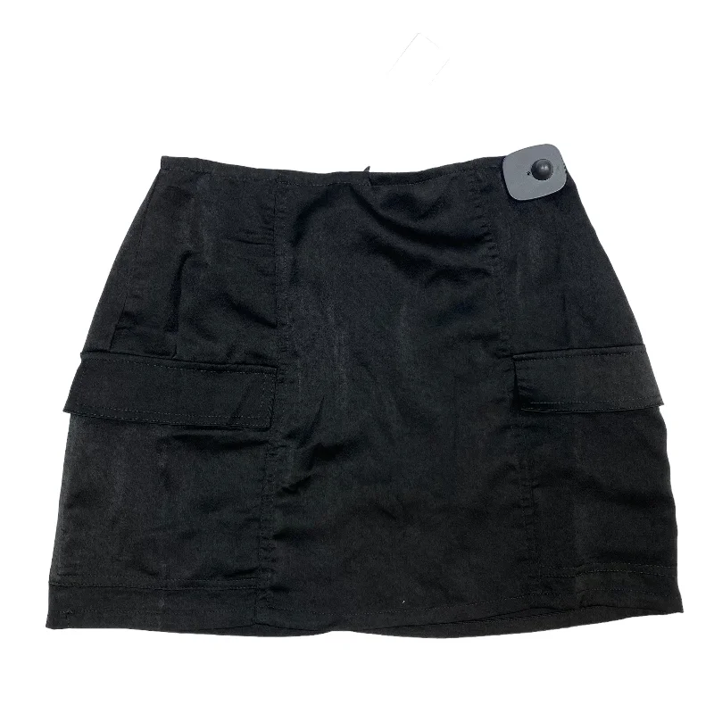 Wrap skirts with tie-front detail charm -Skirt Mini & Short By Pacsun In Black, Size: Xs