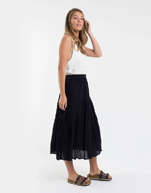 Designer skirts for luxury fashion flair -Foxwood Lina Skirt Navy