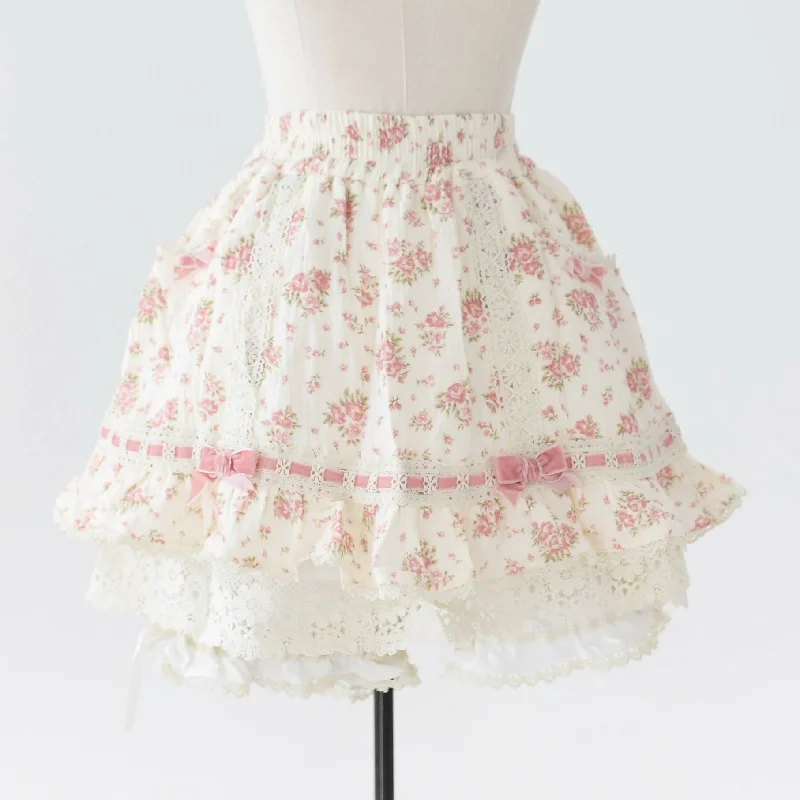 Casual skirts for effortless everyday wear -Lilia & Lace Floral Skort with Attached Bloomers