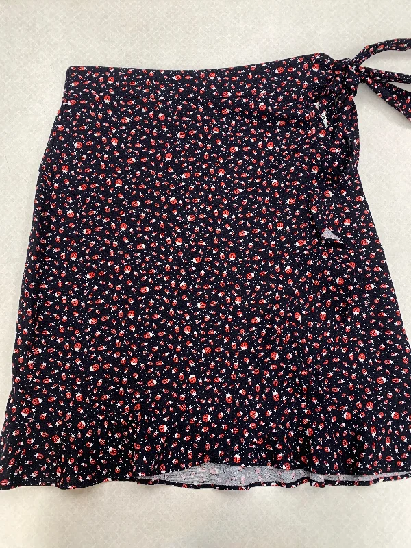 Durable skirts for long-lasting wardrobe staples -Skirt Mini & Short By Loft In Red Blue, Size: 2