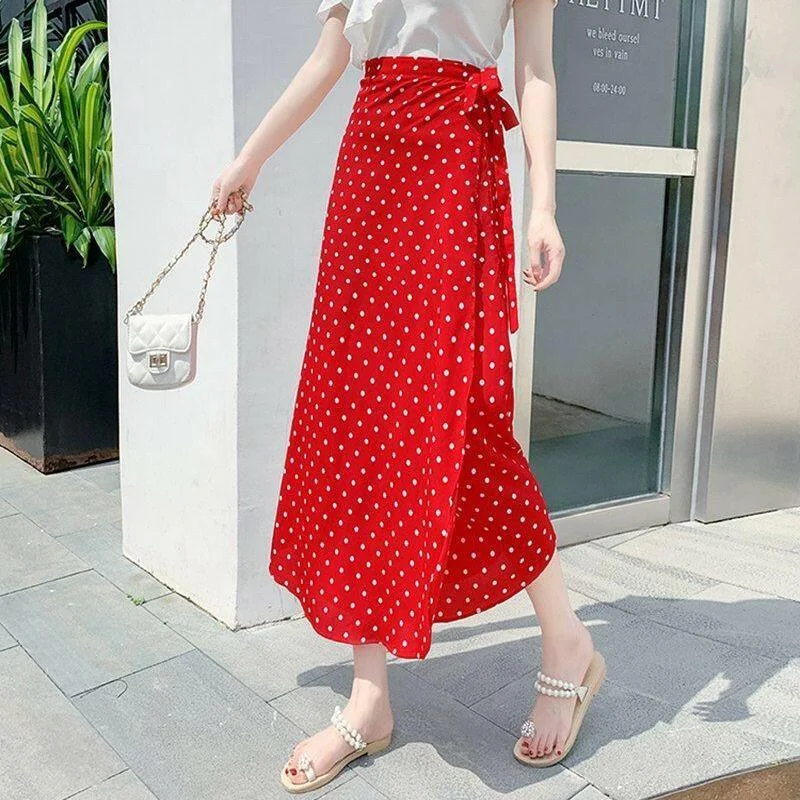 Red Polka Dot Plus Chiffon