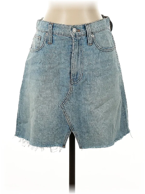 Tiered Denim Skirts for Bohemian -Denim Skirt