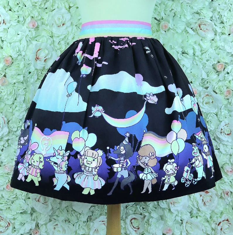 A-line skirts with flared hem elegance -Rainbow Parade Skirt