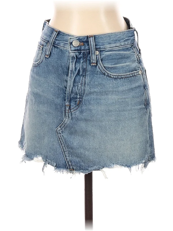 Tall Denim Skirts for Long Legs -Denim Skirt