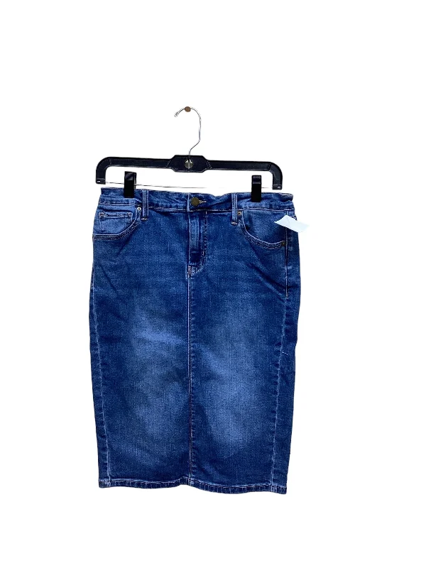 Mini Denim Skirts for Sexy -Blue Denim Skirt Midi Calvin Klein, Size 4