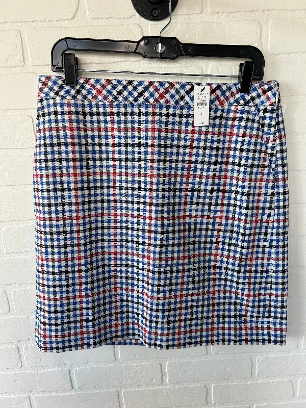 Lightweight linen skirts for breathable wear -Skirt Mini & Short By Talbots In Blue & Red & White, Size: 10petite