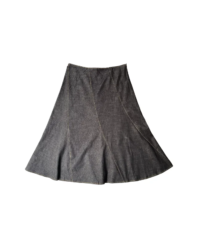 Dark Wash Denim Skirts for Sophisticated -Vintage Denim Skirt