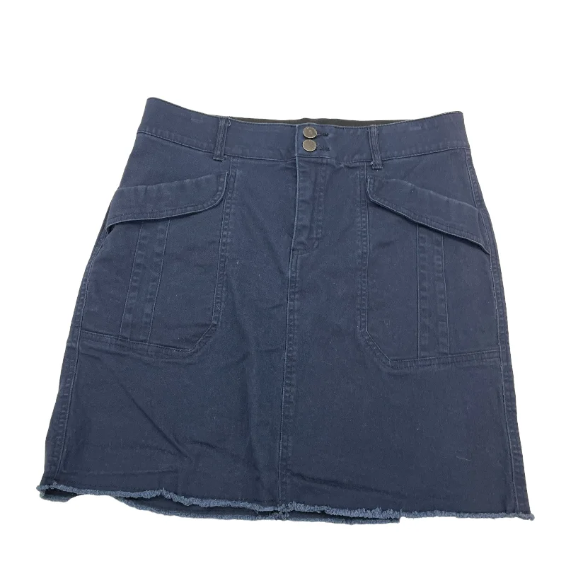 Soft linen skirts for gentle warm wear -NAVY SKIRT MINI & SHORT by DEMOCRACY Size:8