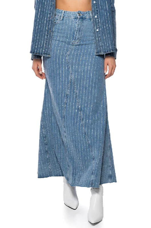 Petite Denim Skirts for Small -HEAVY HITTER DENIM SKIRT