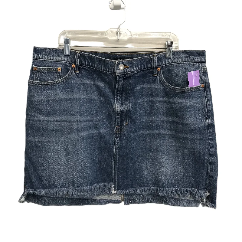 Denim Skirts for Travel Adventures -Blue Denim Skirt Mini & Short By Lucky Brand, Size: 20