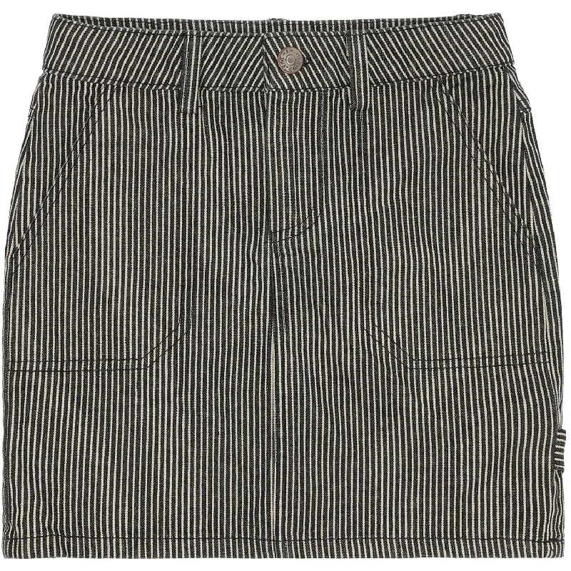 Non-Stretch Denim Skirts for Shape -The New Dark Blue Denim London Denim Skirt