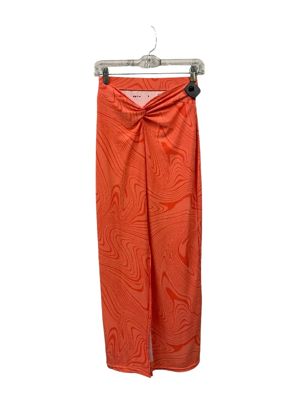 A-line midi skirts for balanced style -Skirt Maxi By So In Orange, Size: S