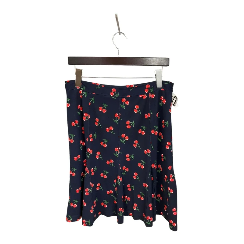 Wrap skirts for easy adjustable fit -Skirt Mini & Short By Talbots In Blue & Red, Size: 8petite