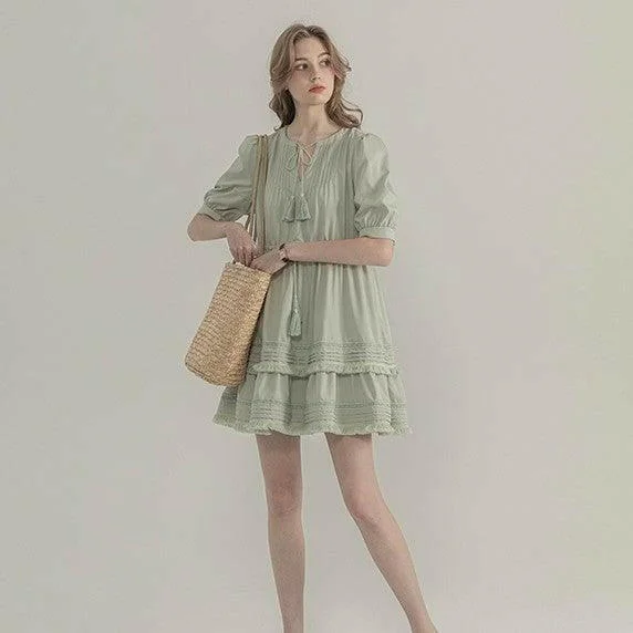 Casual skirts with relaxed fit comfort -Versatile Cloth Skirt in Quingle Green