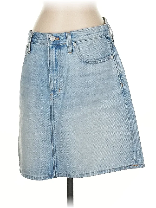 Denim Skirts for Cocktail Parties -Denim Skirt