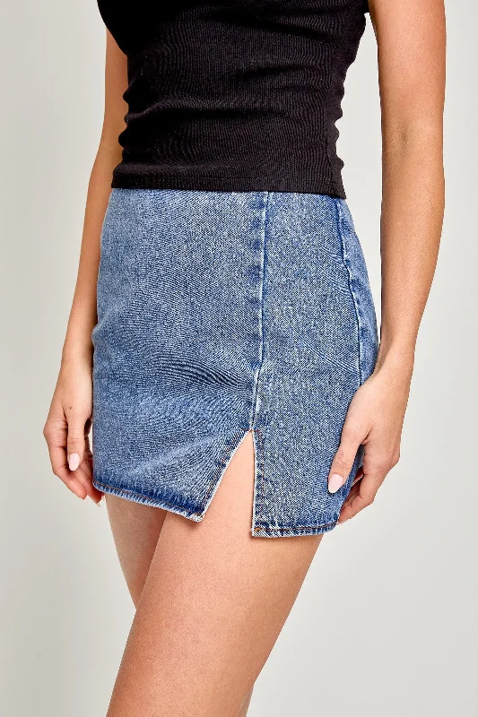 Denim Skirts for Family Gatherings -Gemma Denim Skirt