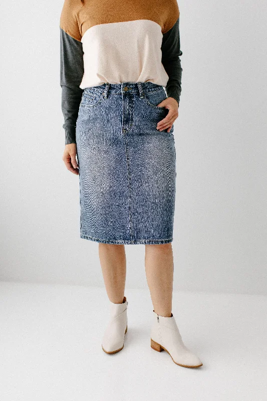 Denim Skirts for Concert Events -'Kyra' Denim Skirt