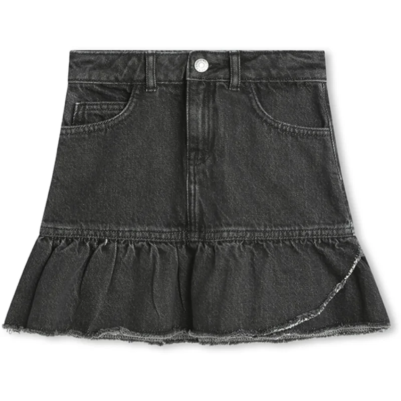 Low Waist Denim Skirts for Trendy -Zadig & Voltaire Denim Black Denim Skirt