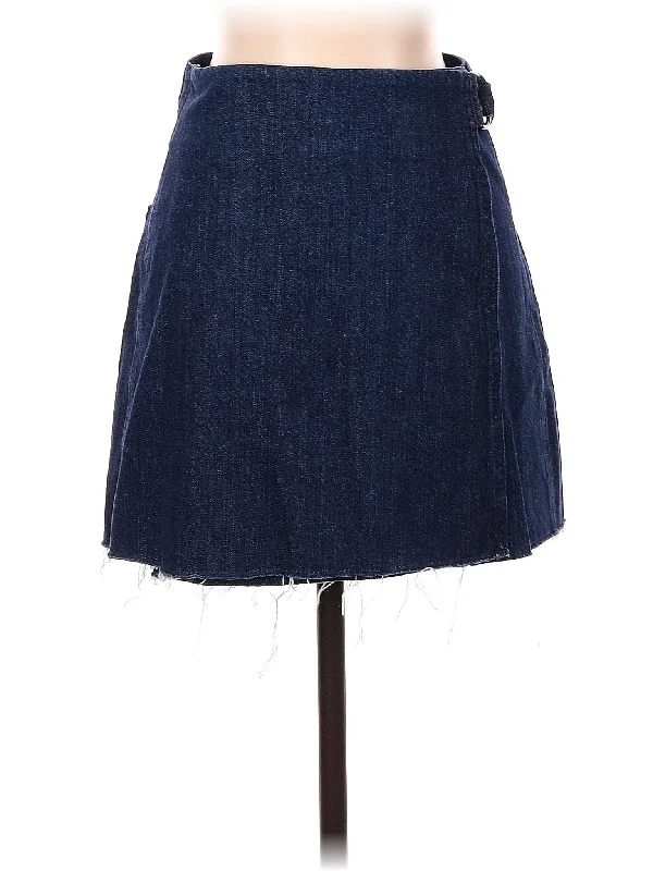 Split Denim Skirts for Stylish -Denim Skirt