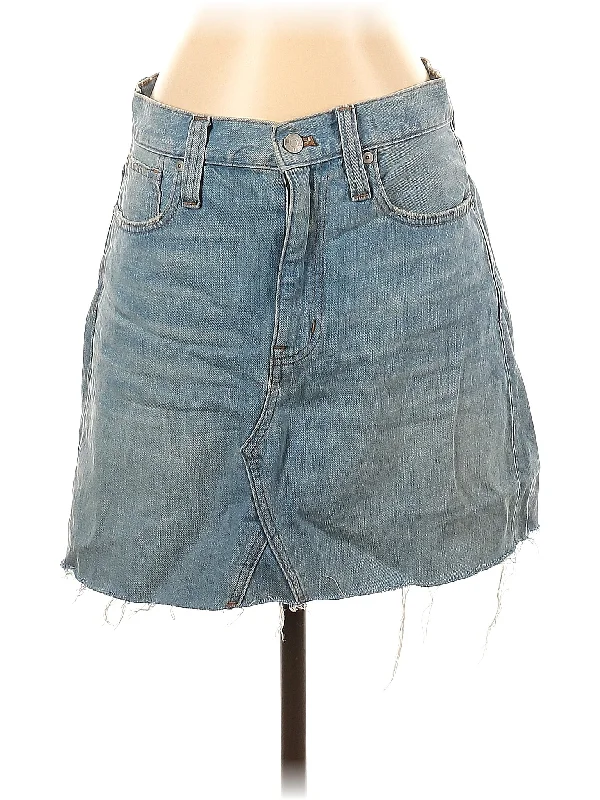 Ruffled Denim Skirts for Girly -Denim Skirt